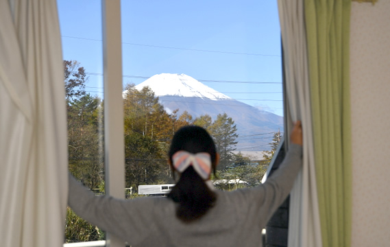 写真:お部屋からの富士山